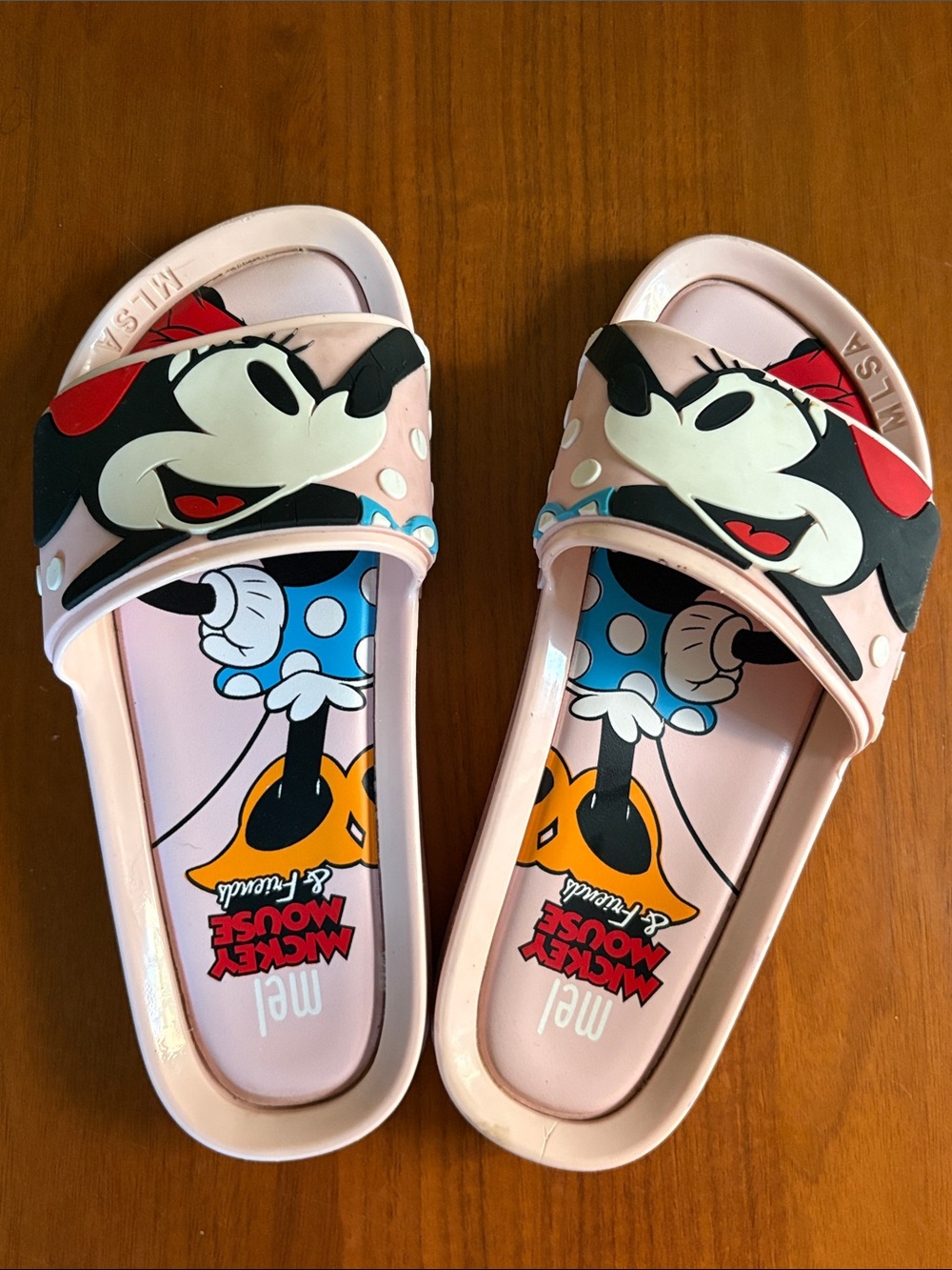 Mel by Melissa Minnie Mouse slides, size 2